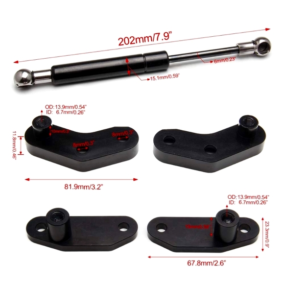 WENJTP Door Opener Kits Door Shocks Struts - Picture 4 of 8